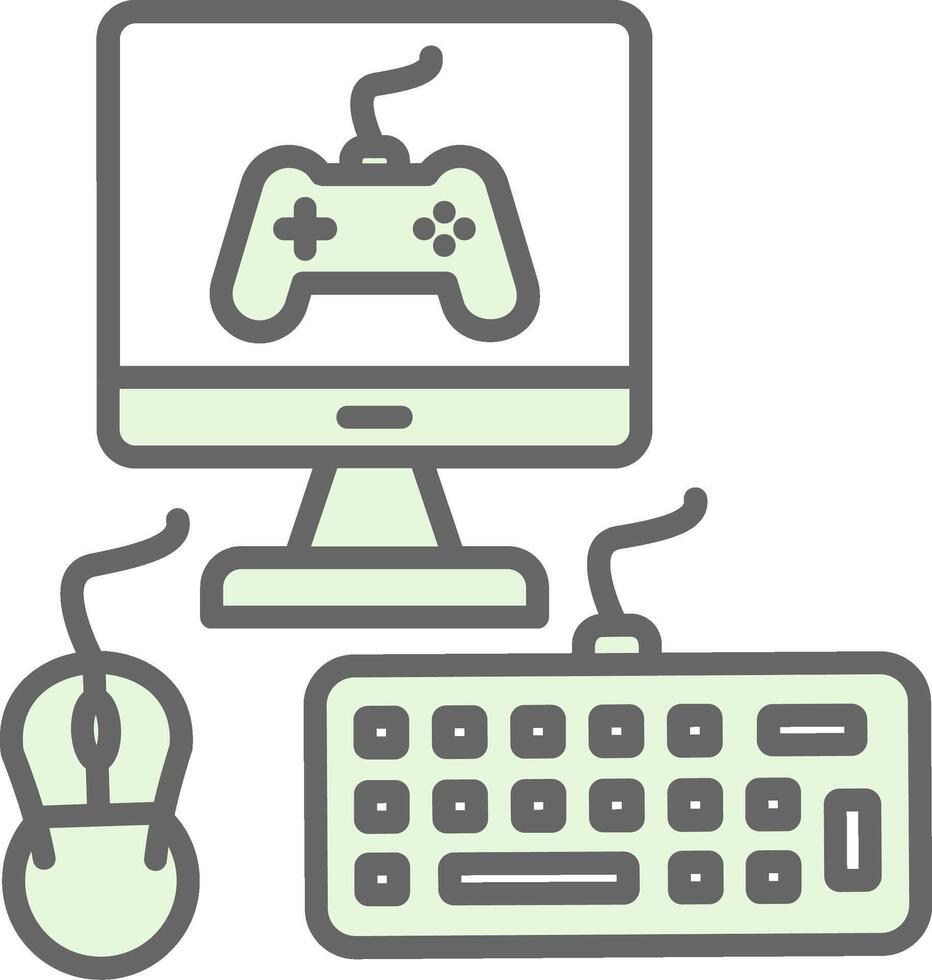Pc Fillay Icon Design vector