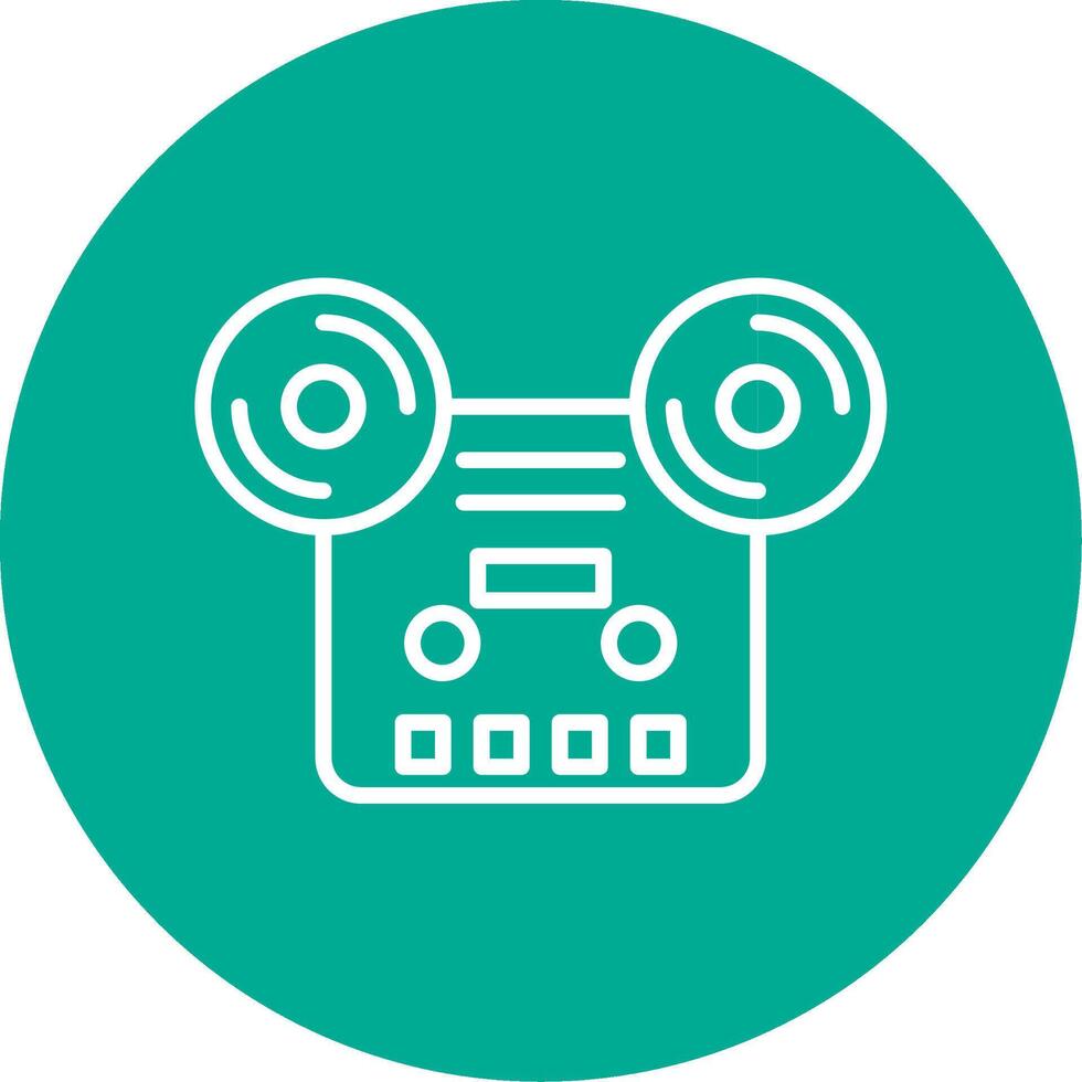 Tape Multi Color Circle Icon vector