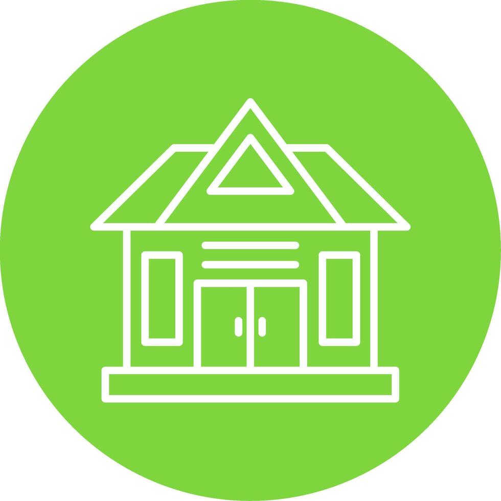 House Multi Color Circle Icon vector