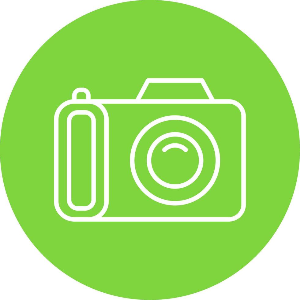 Camera Multi Color Circle Icon vector