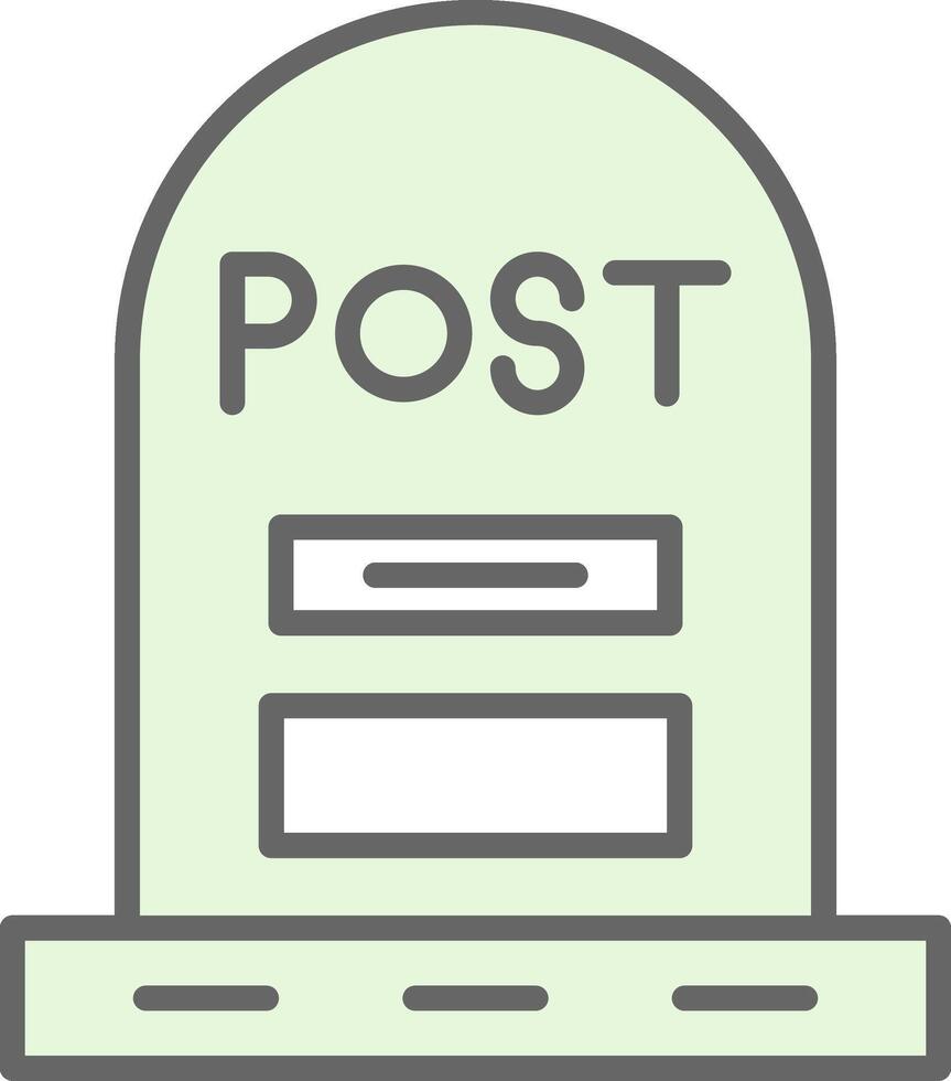 Post Fillay Icon Design vector