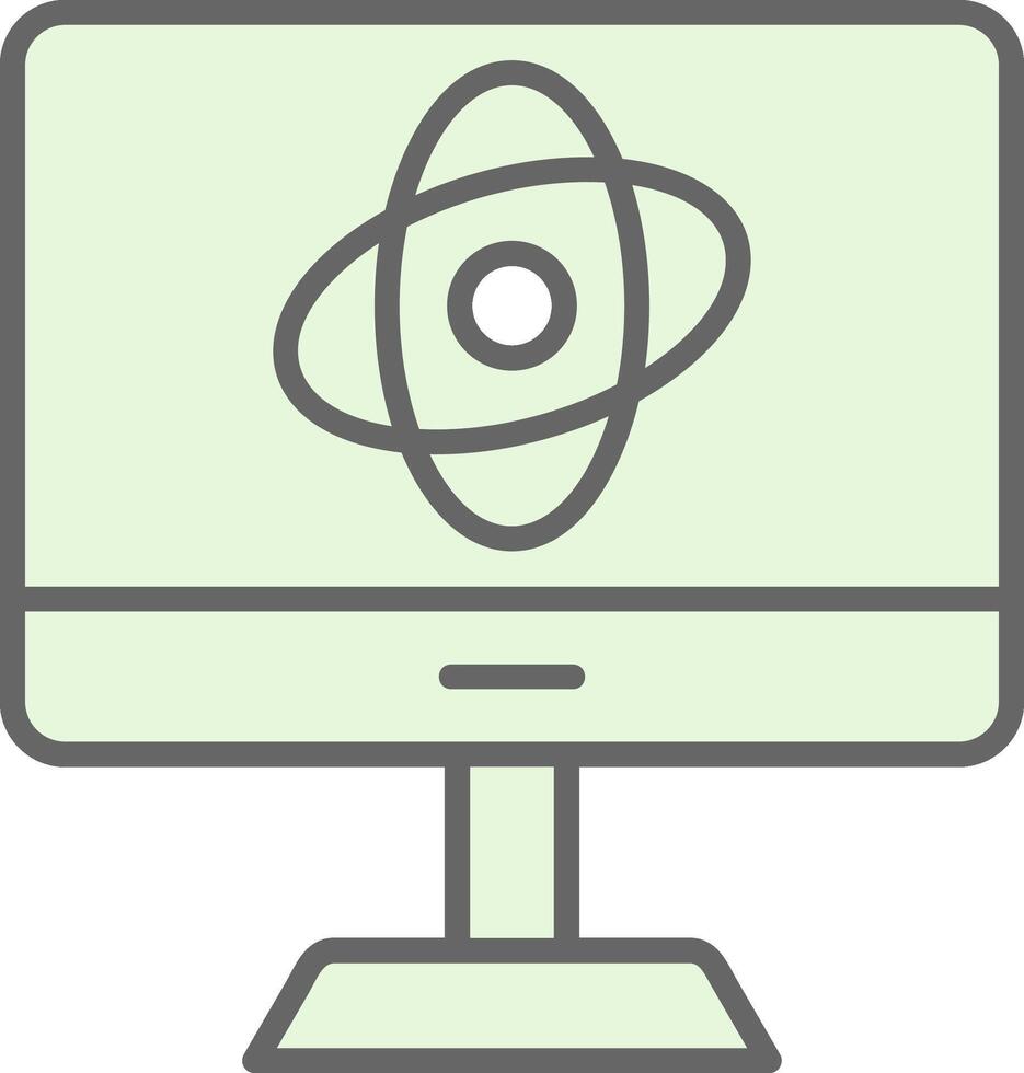 Computer Science Fillay Icon Design vector