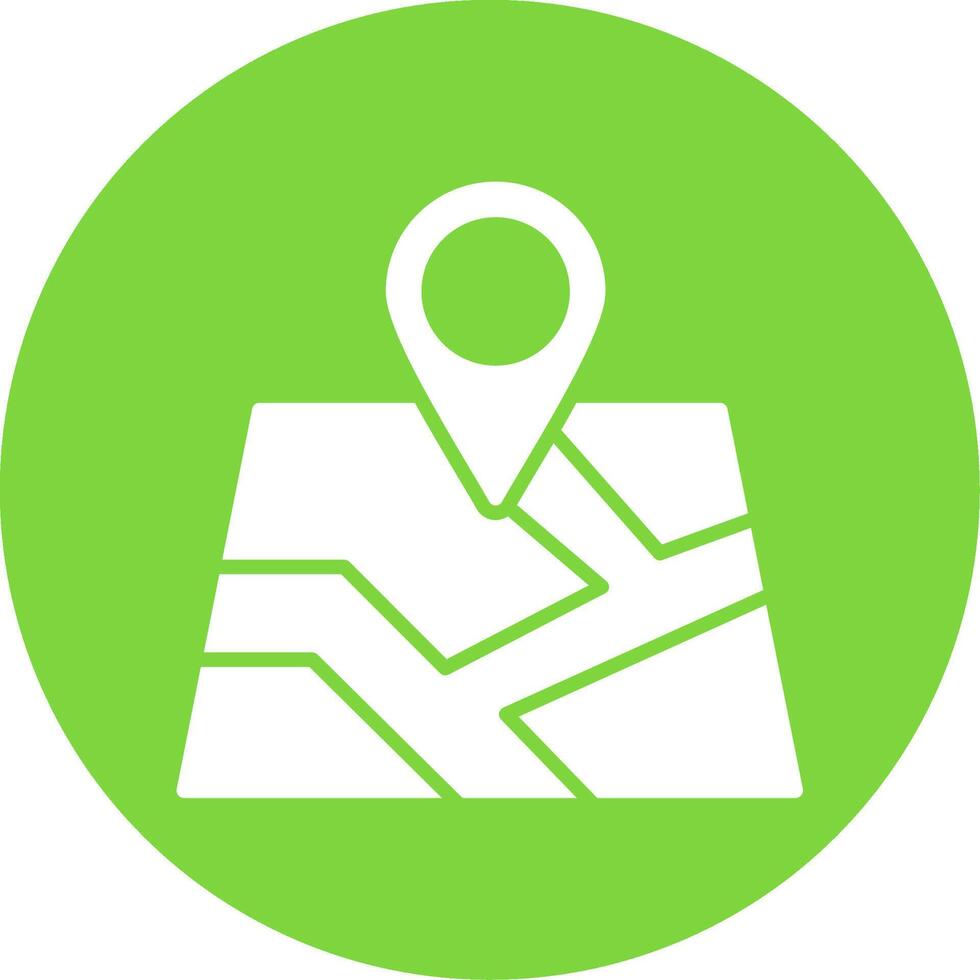 Map Multi Color Circle Icon vector