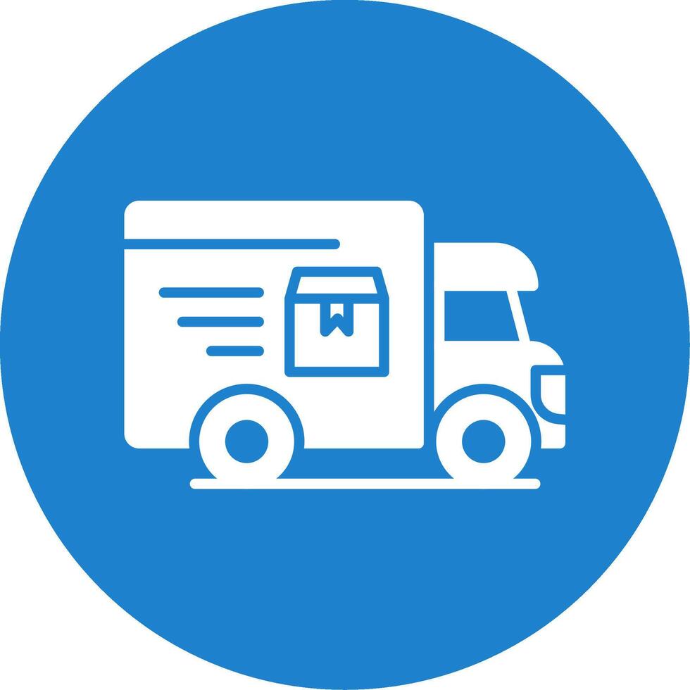 Delivery Service Multi Color Circle Icon vector