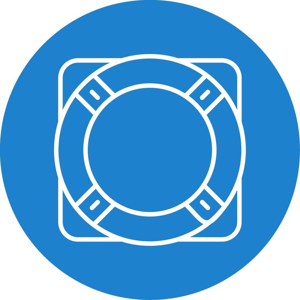 Life Ring Multi Color Circle Icon vector
