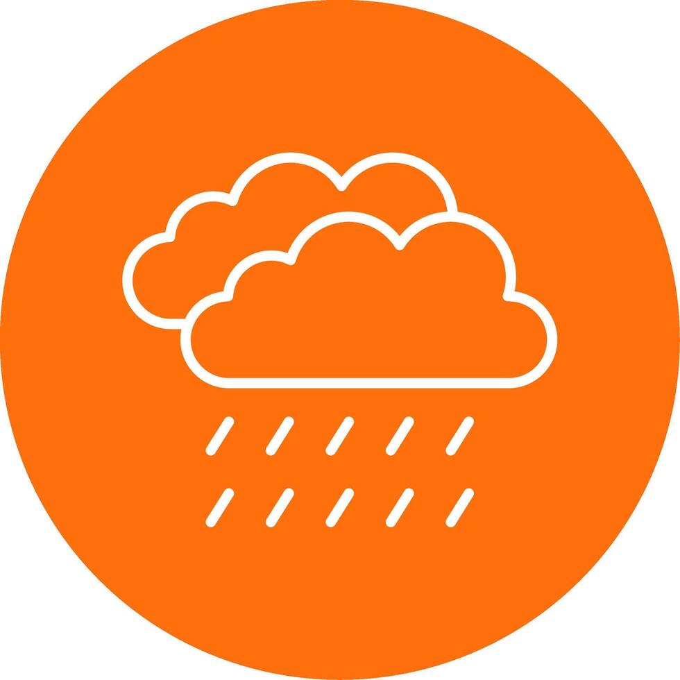 Raining Multi Color Circle Icon vector