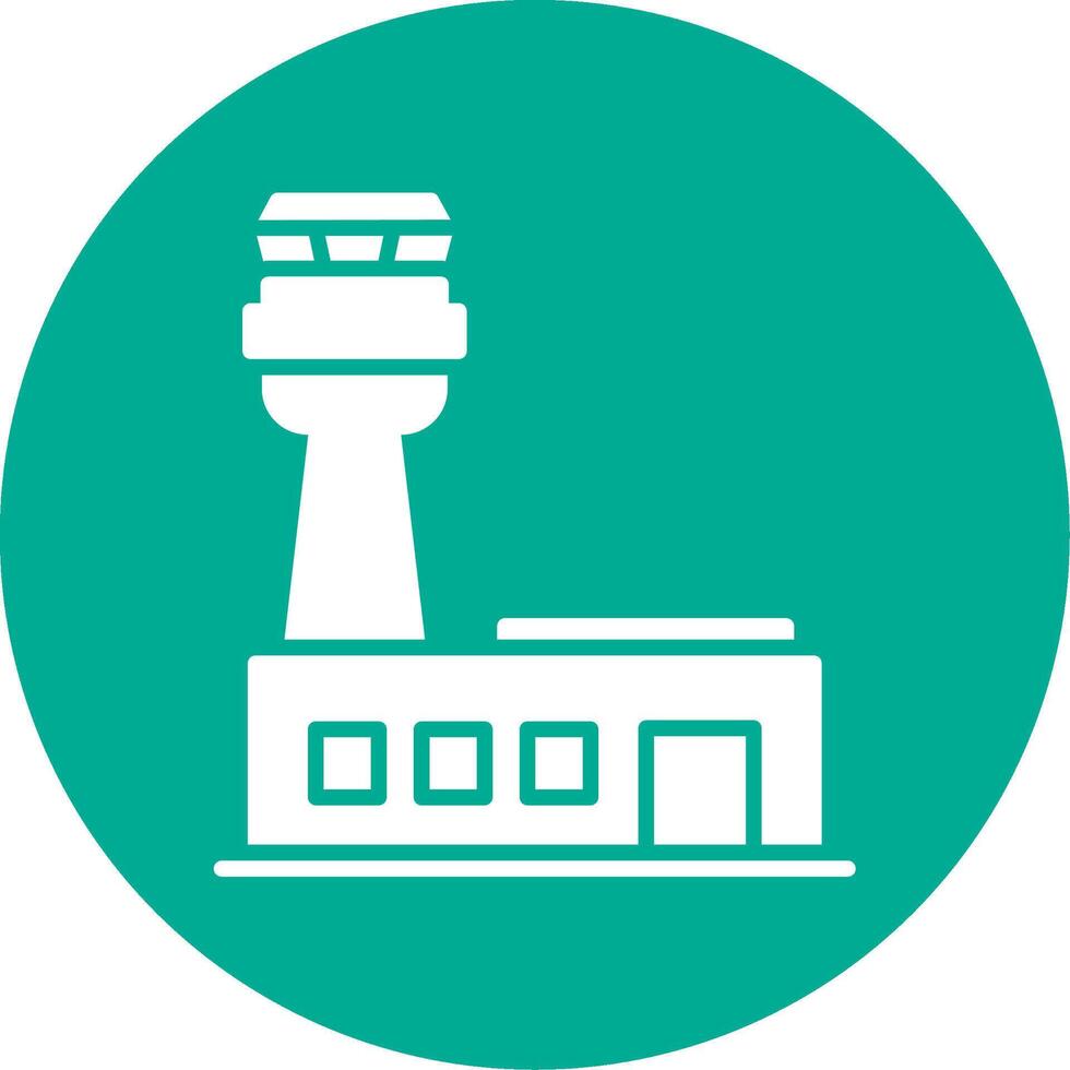 Airport Multi Color Circle Icon vector