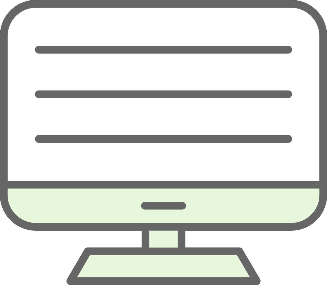 Computer Fillay Icon Design vector