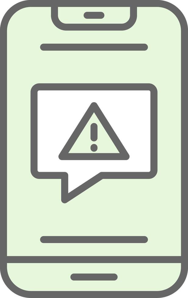 Alert Fillay Icon Design vector