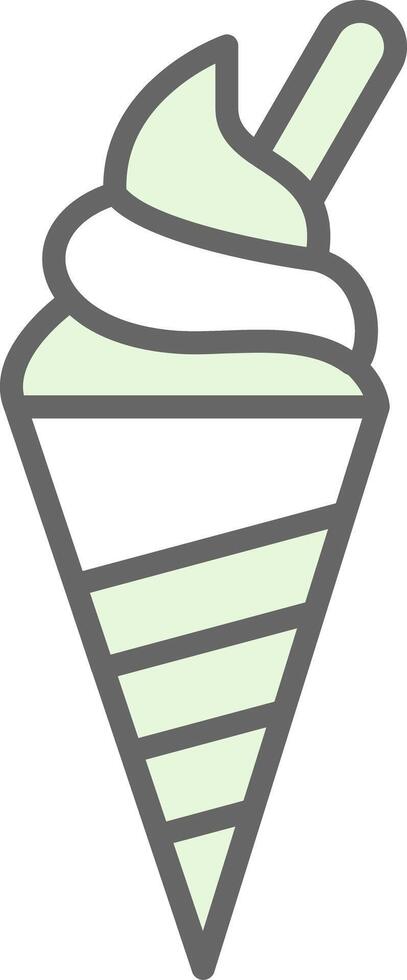 hielo crema relleno icono diseño vector