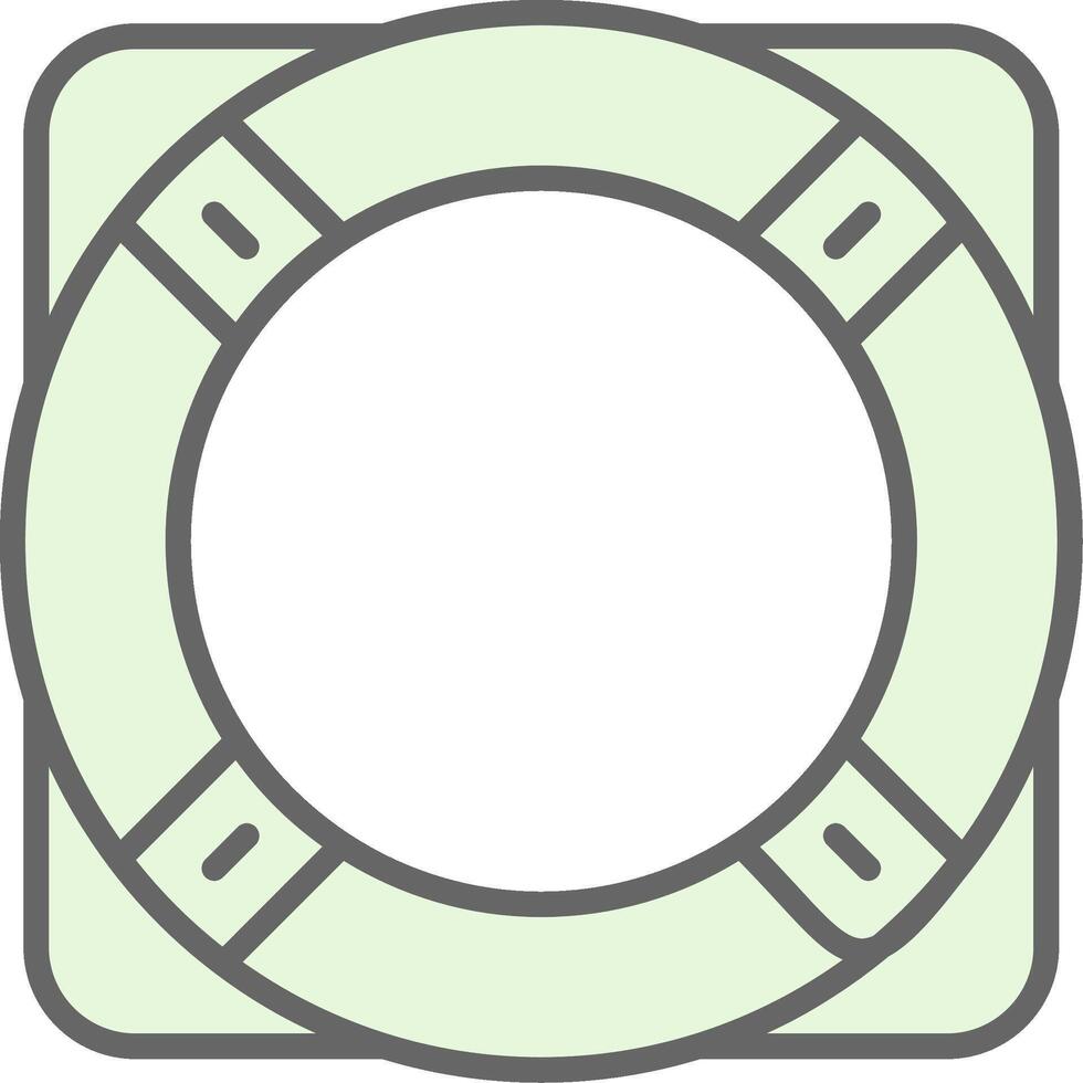 Life Ring Fillay Icon Design vector