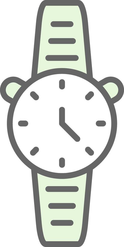 Watch Fillay Icon Design vector