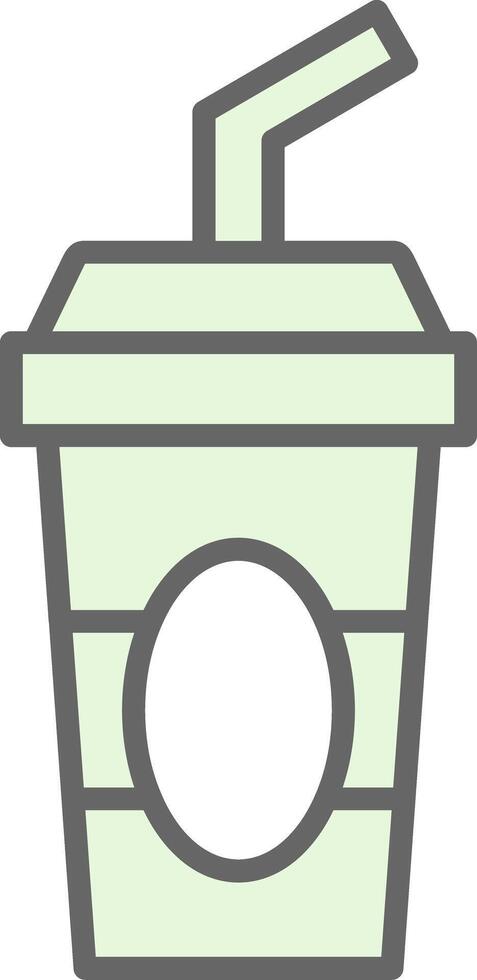 Cold Drink Fillay Icon Design vector