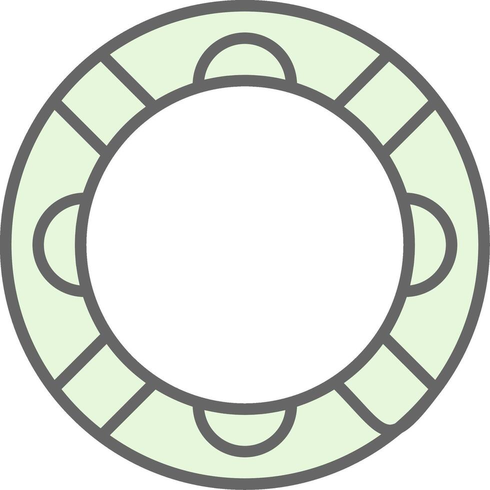 Rubber Ring Fillay Icon Design vector