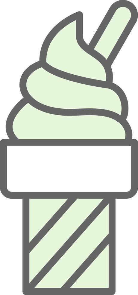 Ice Cream Fillay Icon Design vector