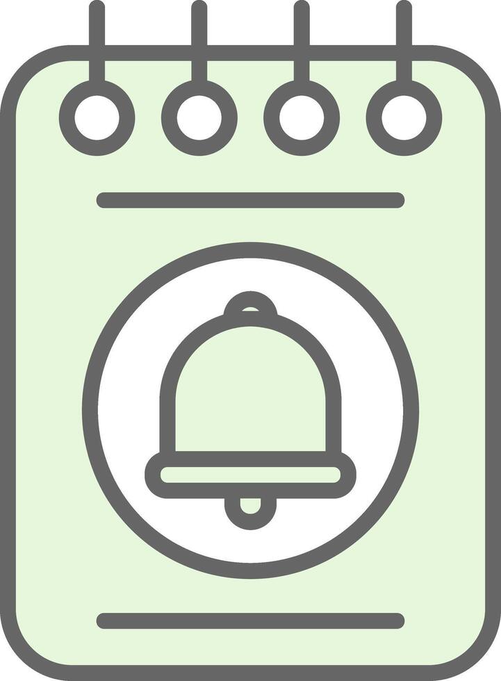 Notepad Fillay Icon Design vector