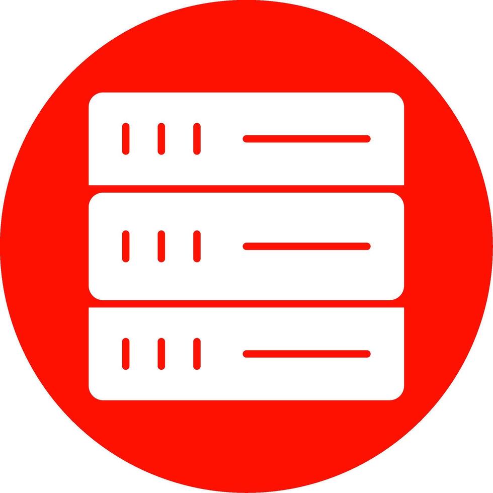 Database Multi Color Circle Icon vector