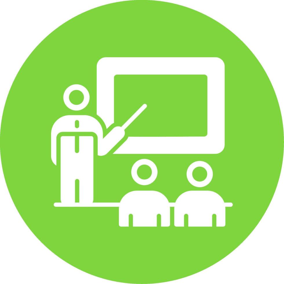 Business Training Multi Color Circle Icon vector