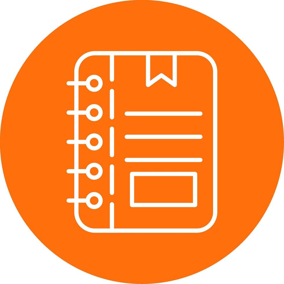 Note Multi Color Circle Icon vector