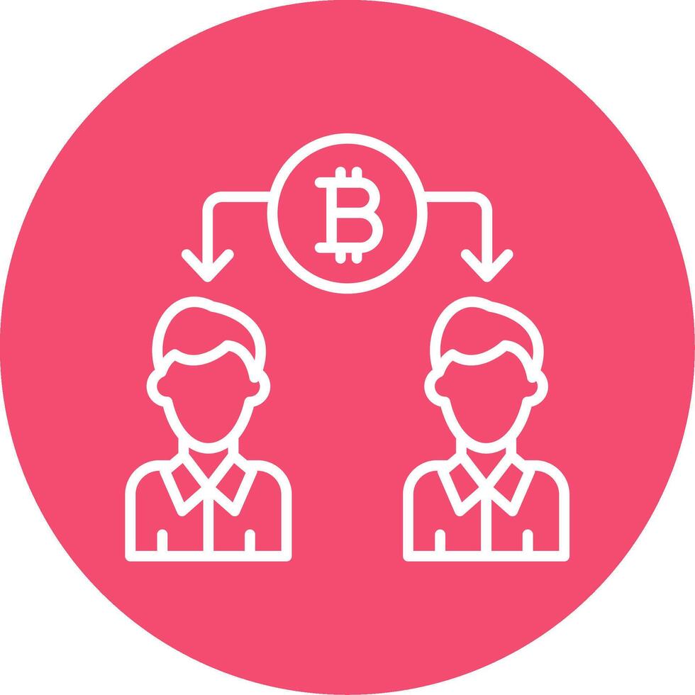 Double Spending Multi Color Circle Icon vector