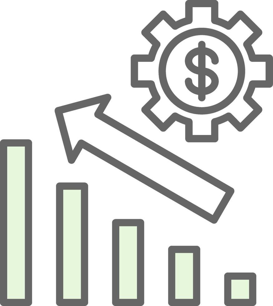 Wind Turbine Fillay Icon Design vector