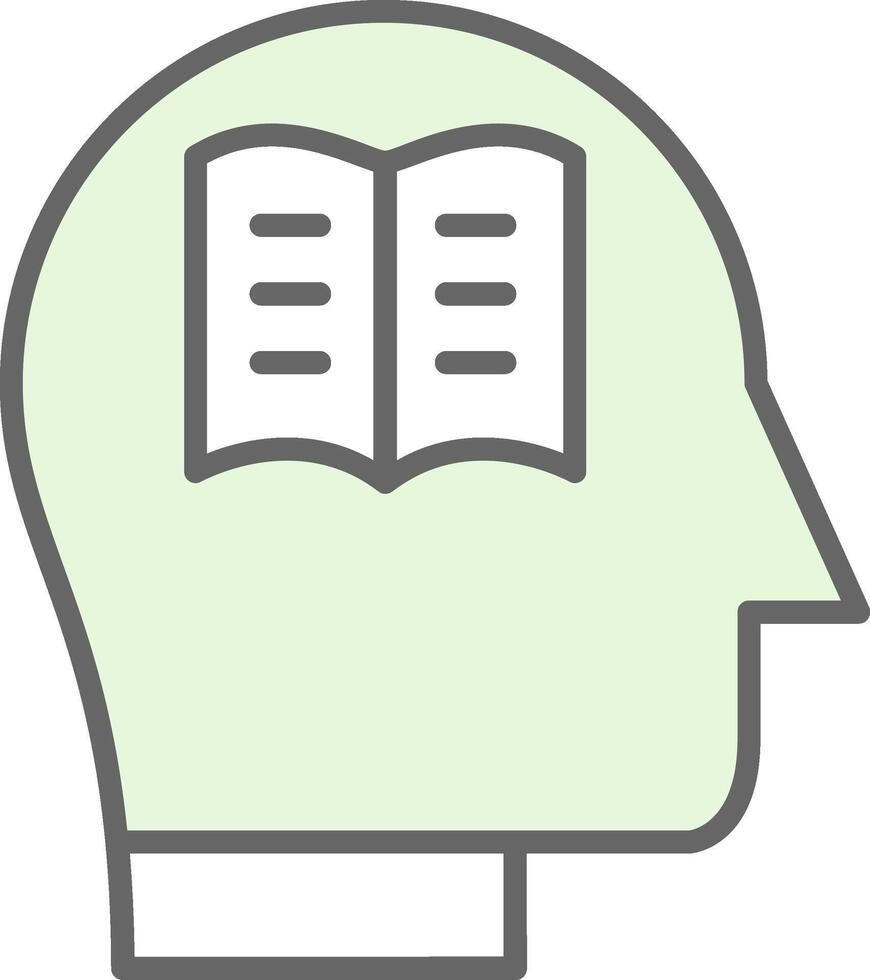 Knowledge Fillay Icon Design vector