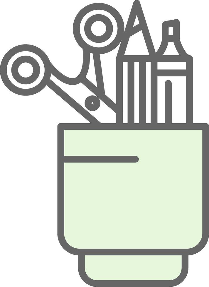 Stationery Fillay Icon Design vector