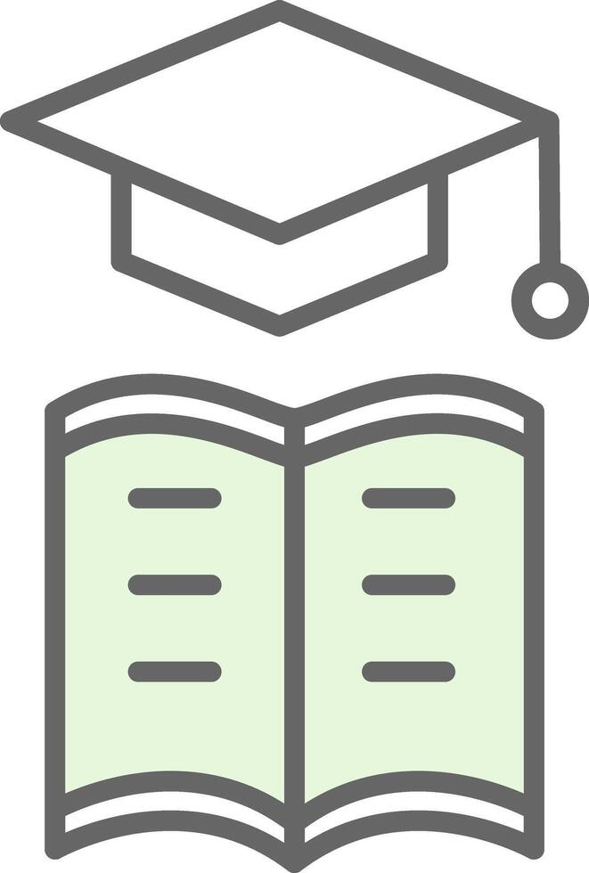 Learning Management Fillay Icon Design vector