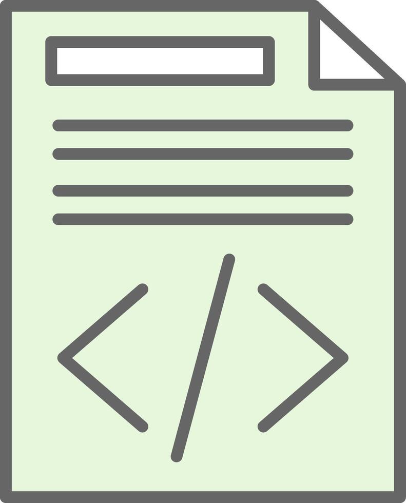 Document Fillay Icon Design vector
