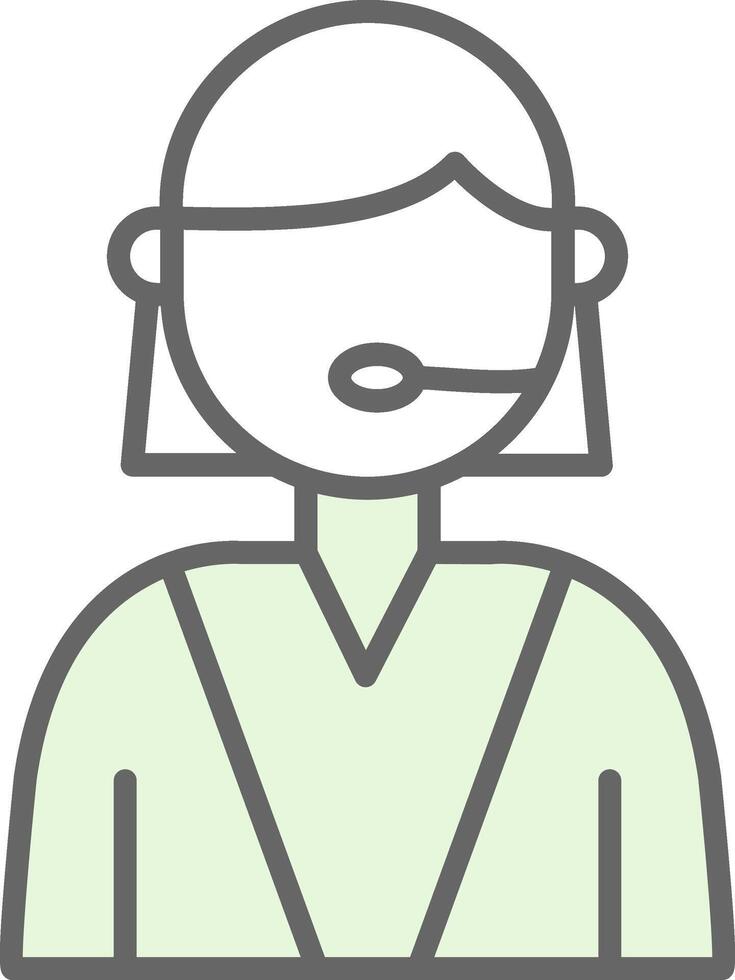 Assistant Fillay Icon Design vector
