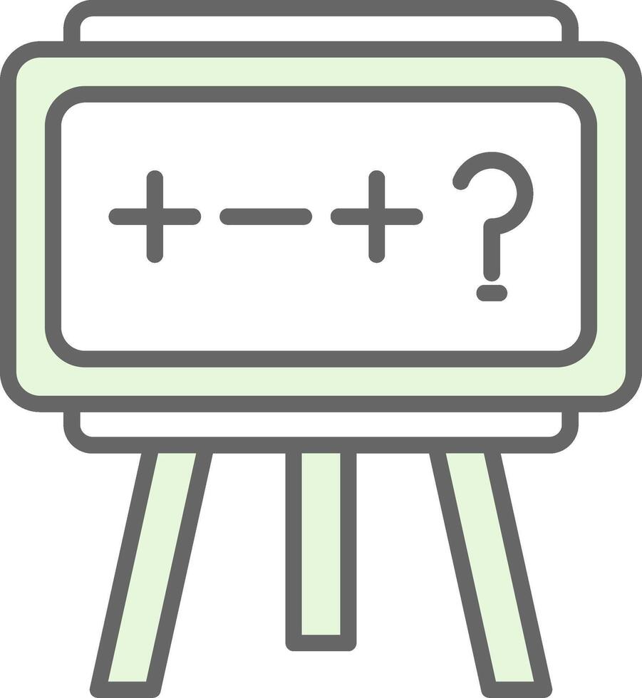 Theory Fillay Icon Design vector