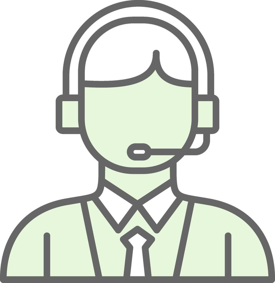 Customer Service Fillay Icon Design vector