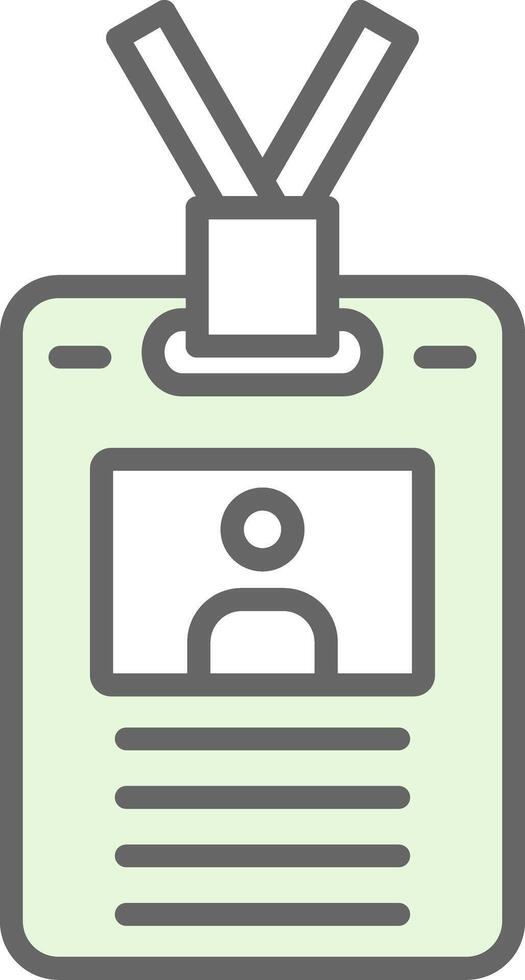 Employee badge Fillay Icon Design vector