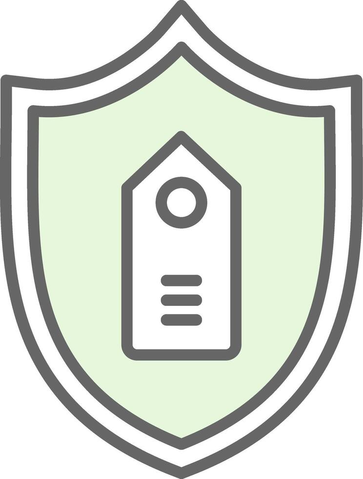 Brand Protection Fillay Icon Design vector