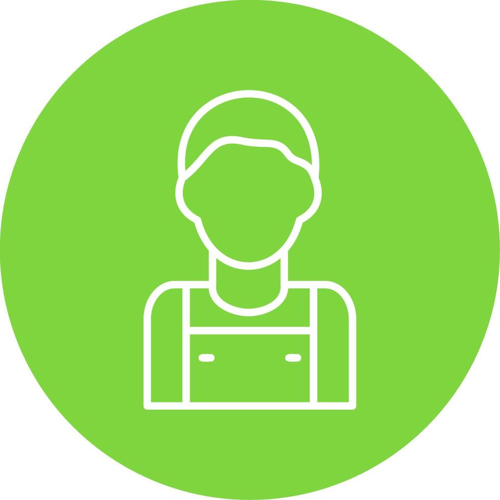 Loader Man Multi Color Circle Icon vector