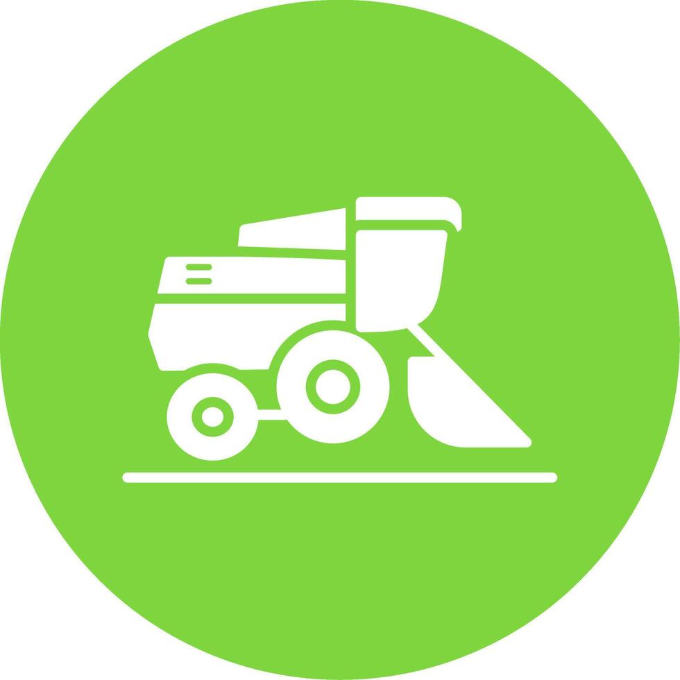 Harvester Multi Color Circle Icon vector