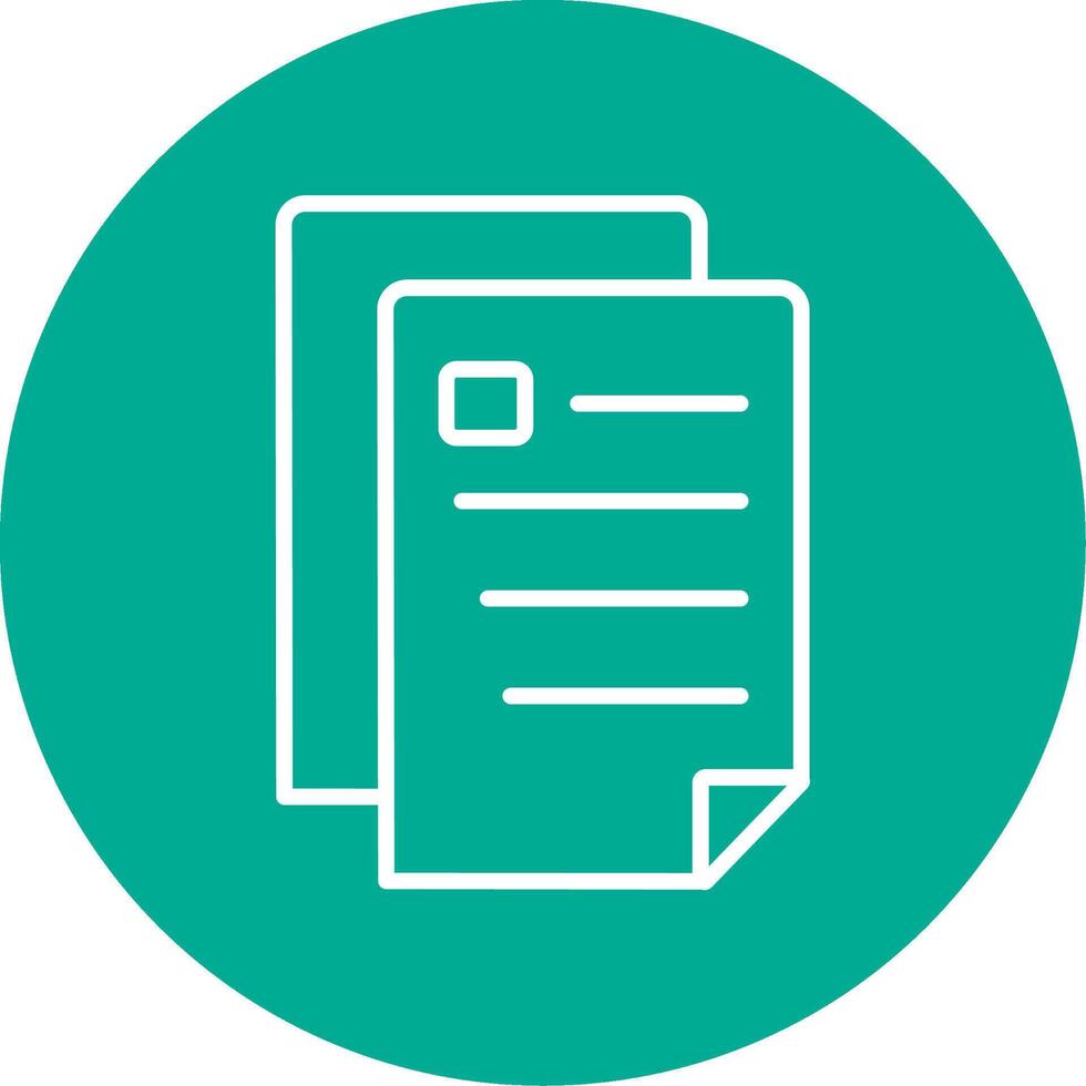 Document Multi Color Circle Icon vector