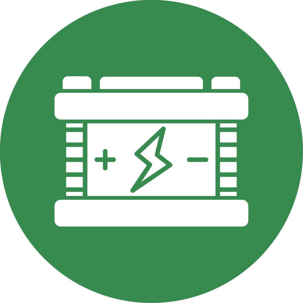 Accumulator Multi Color Circle Icon vector