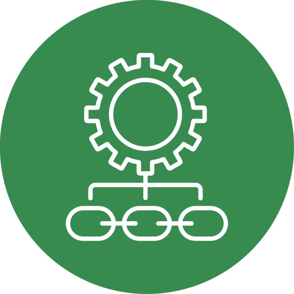 Supply Chain Management Multi Color Circle Icon vector