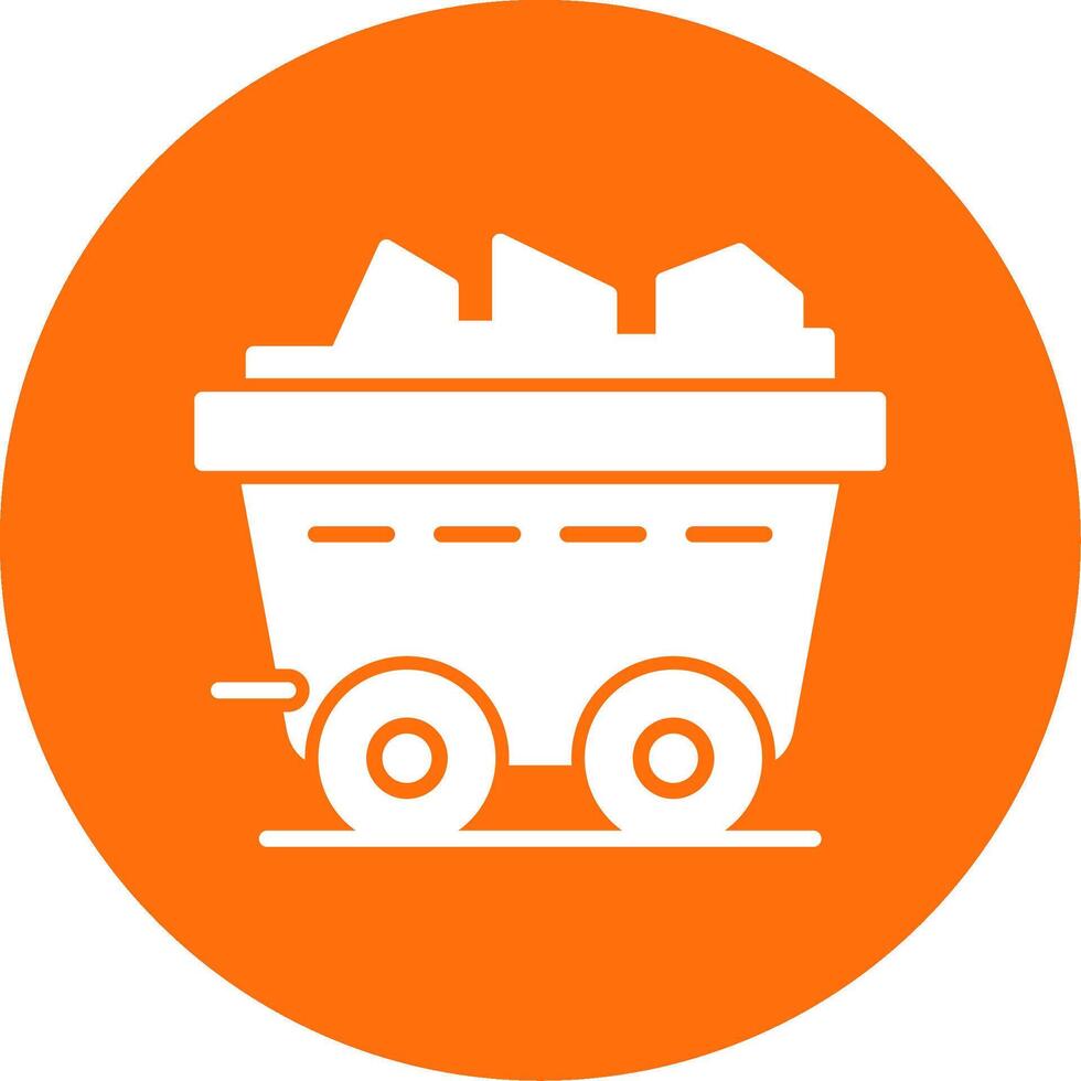 Coal Multi Color Circle Icon vector
