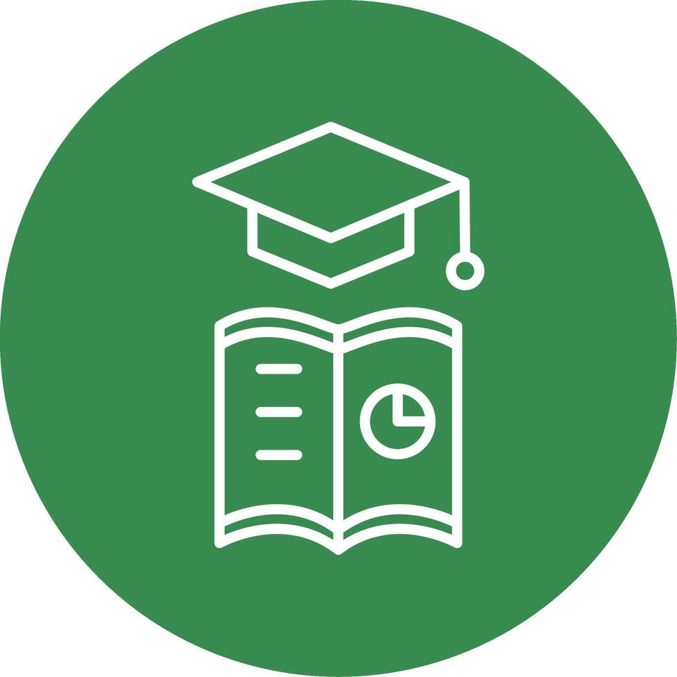 Learning Analytics Multi Color Circle Icon vector