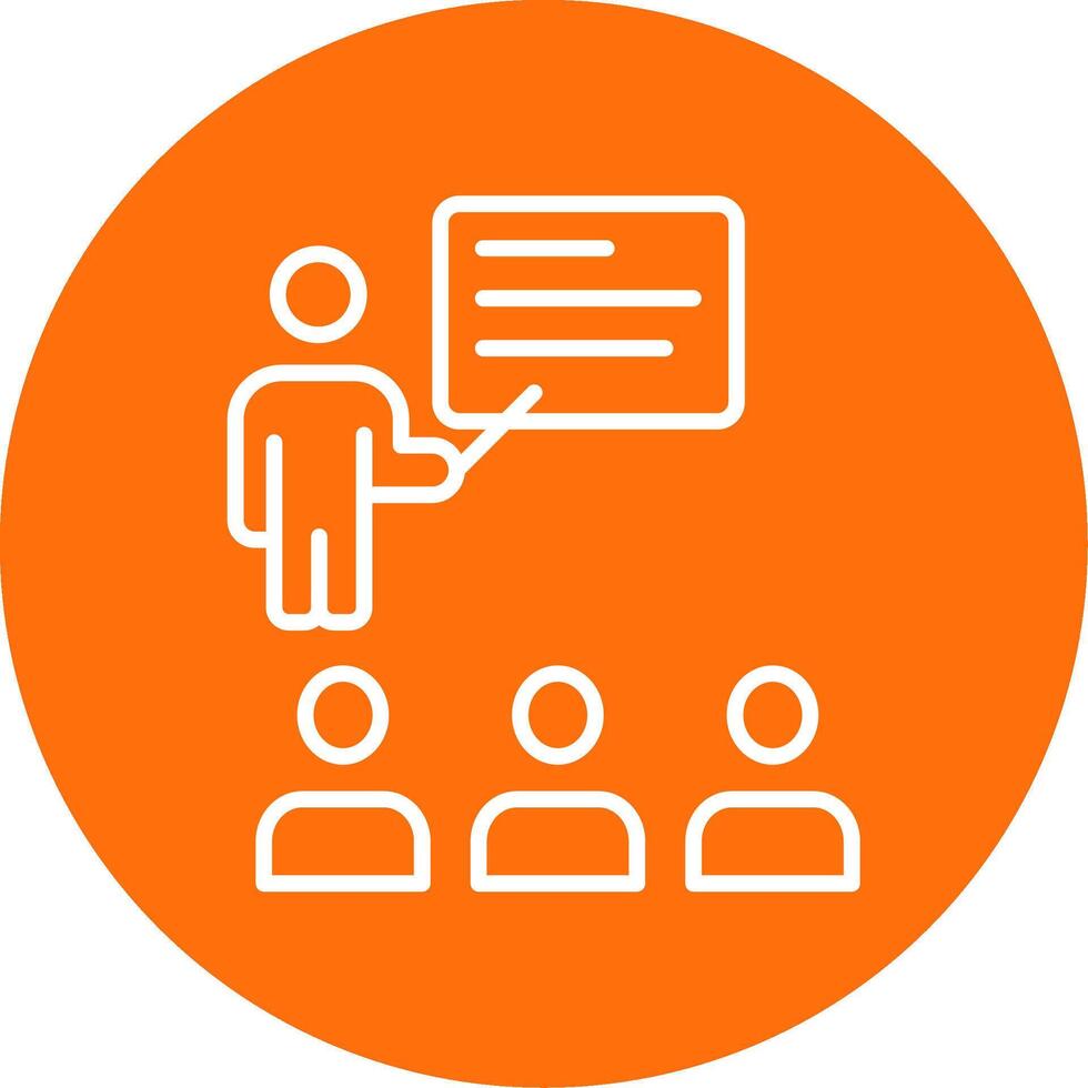 lecture Multi Color Circle Icon vector