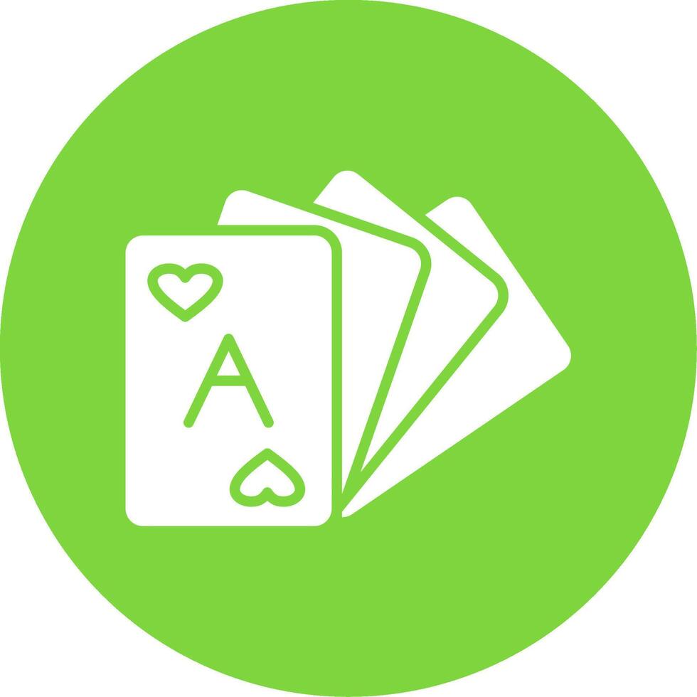 Card Deck Multi Color Circle Icon vector