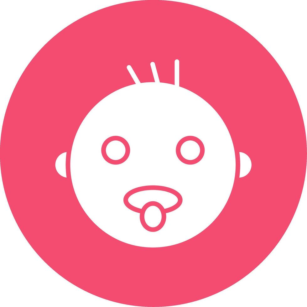 bebé multi color circulo icono vector