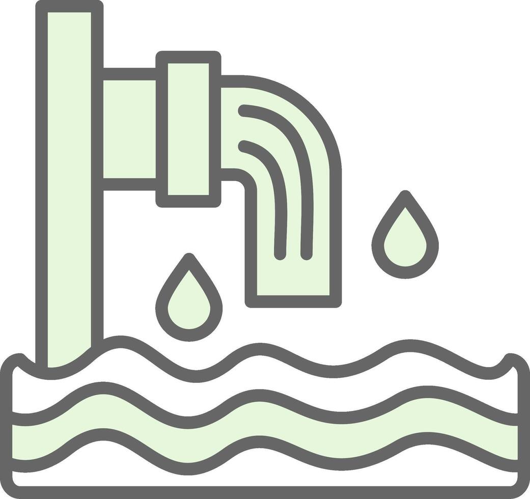 Sewer Fillay Icon Design vector