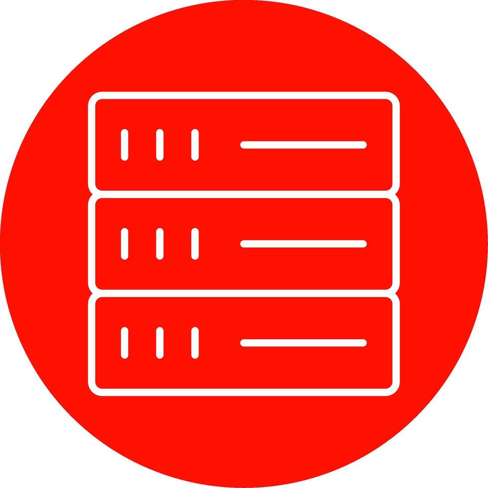 Database Multi Color Circle Icon vector