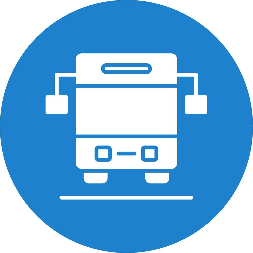 Bus Multi Color Circle Icon vector