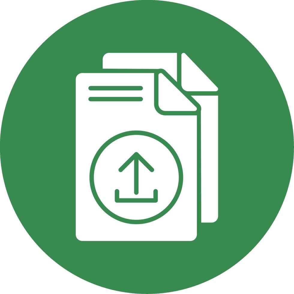 Upload Multi Color Circle Icon vector