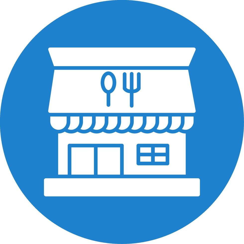 Restaurant Multi Color Circle Icon vector
