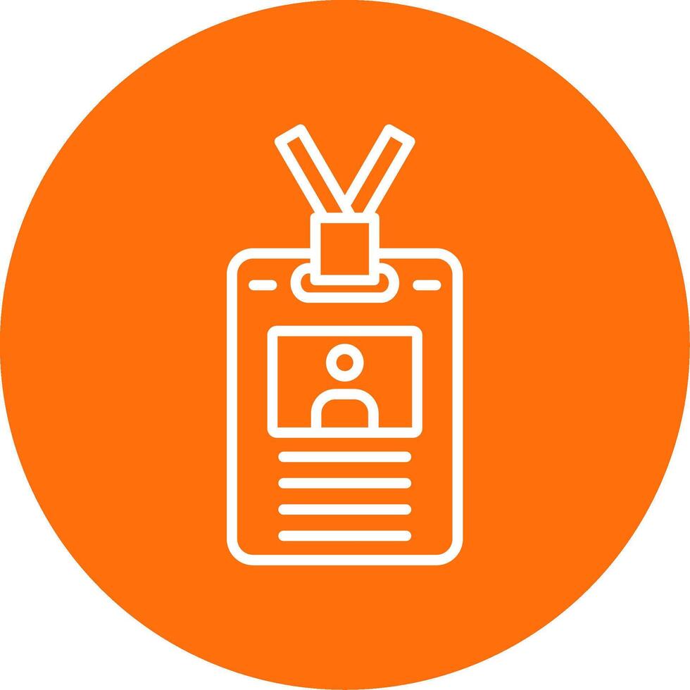 Employee badge Multi Color Circle Icon vector